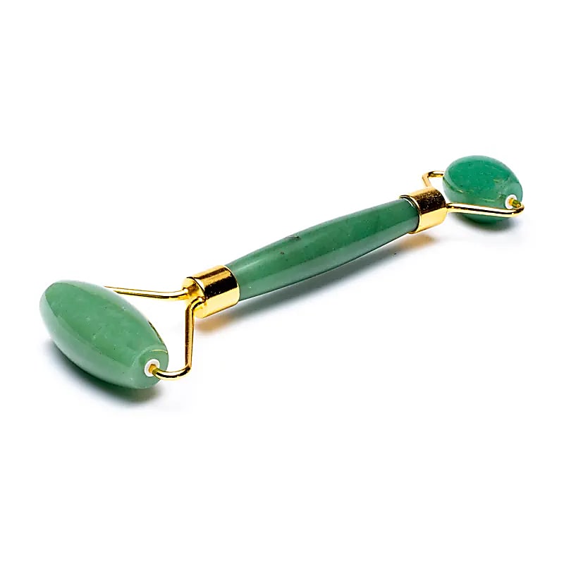 Rouleau de massage Aventurine Verte - 14cm