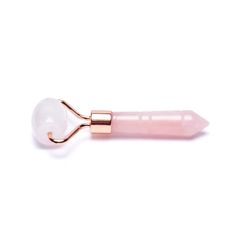 Acupressure massage roller rose quartz - 8 cm