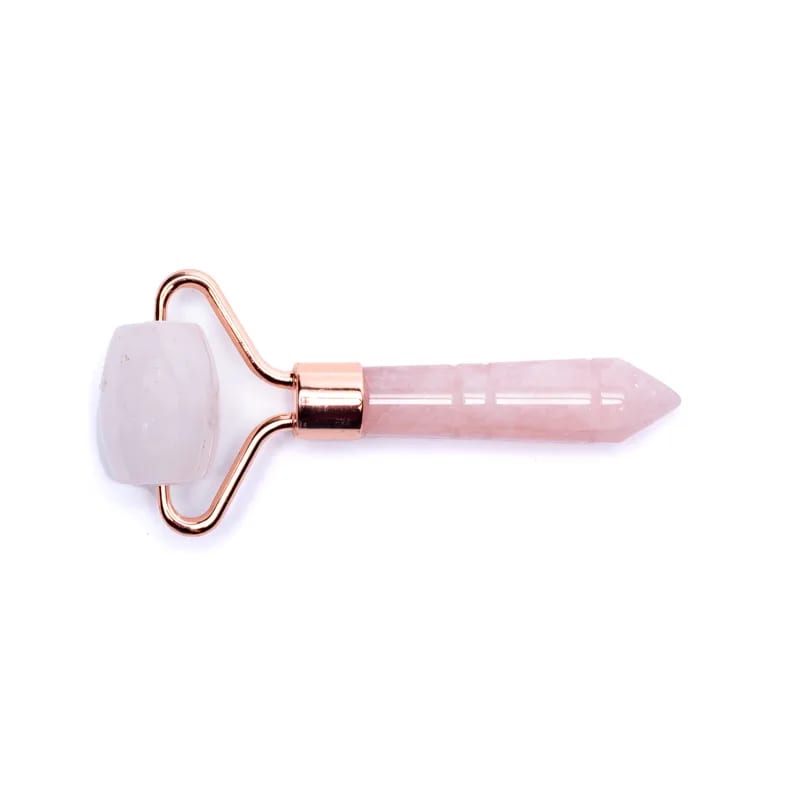 Acupressure massage roller rose quartz - 8 cm