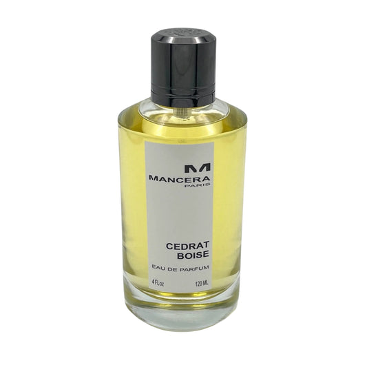Mancera Cedrat Boise Glasflakon – elegantes Design mit silberner Kappe und klarer Duftfarbe, Unisex-Nischenduft