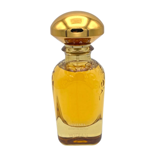 Widian Sahara Parfumflakon – goldfarbener Flakon im edlen Design der Gold Collection, Unisex Extrait de Parfum
