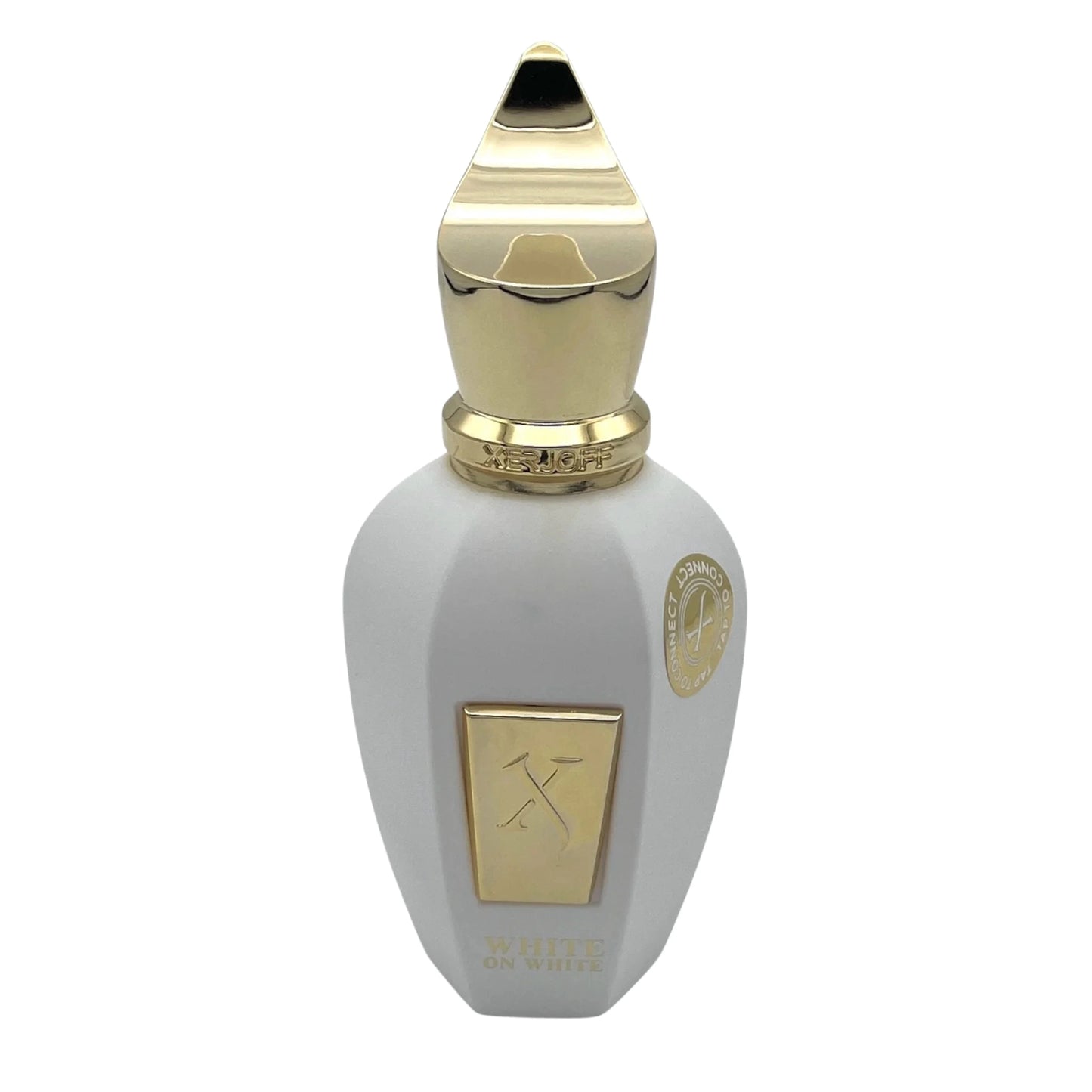 Xerjoff White on White Flakon – luxuriöses Design in Weiß mit goldener Kappe, eleganter Unisex-Duft
