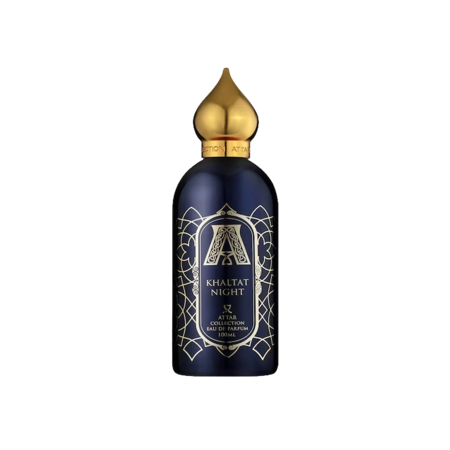 Attar Collection Khaltat Night Eau de Parfum Flakon freigestellt auf weißem Hintergrund – süß-orientalischer Unisexduft mit Kirsche, Apfel, Vanille und Amber