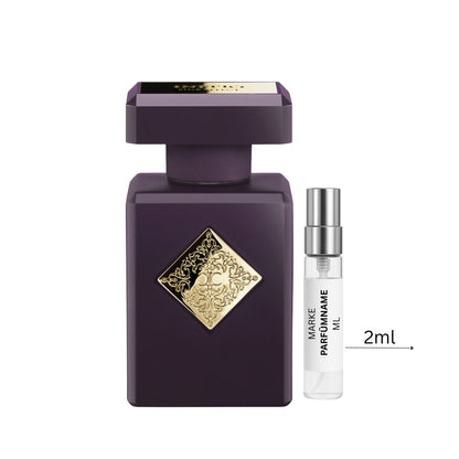Initio Side Effect Eau de Parfum Probe 2 ml, edle Parfumprobe zum Testen, Glasabfüllung mit feinem Sprühkopf neben dem luxuriösen Flakon