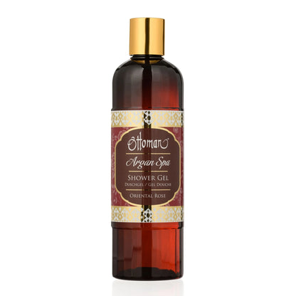Ottoman Argan Spa Duschgel Oriental Rose – sanft reinigendes Duschgel mit sinnlichem Rosenduft im eleganten Design
