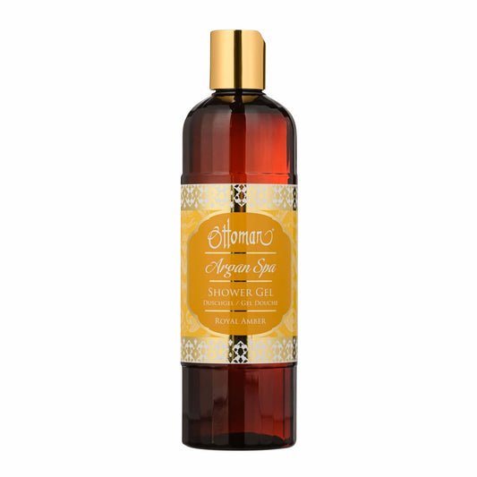 Ottoman Argan Spa Duschgel Royal Amber – belebendes Duschgel mit warmem Amberduft in stilvoller 400ml Flasche