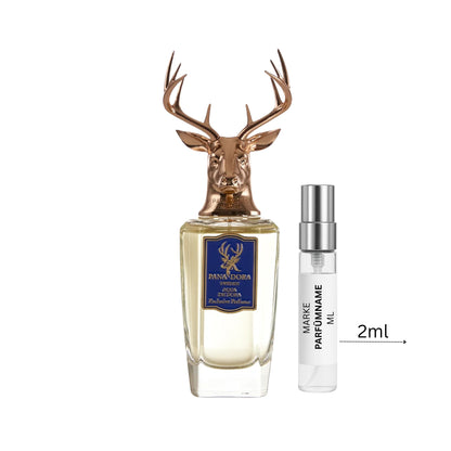 Pana Dora Aqua de Dora Eau de Parfum Probe 2 ml, edle Parfumprobe zum Testen, Glasabfüllung mit feinem Sprühkopf neben dem luxuriösen Flakon