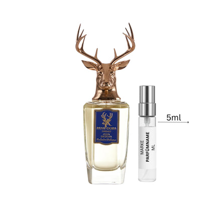 Pana Dora Aqua de Dora Eau de Parfum Probe 5 ml, hochwertige Duftprobe mit mehreren Anwendungen, Glasprobe mit Sprühkopf neben dem Originalflakon