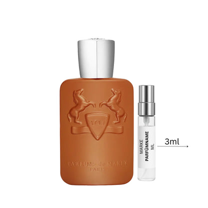 Parfums de Marly Althaïr Duftprobe 3 ml, hochwertige Parfum-Abfüllung aus Glas, ideal zum Kennenlernen des süß-gourmandigen Herrendufts