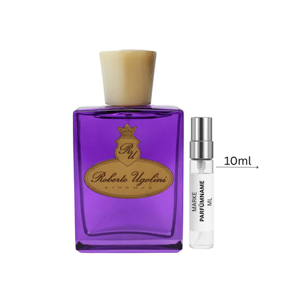 Roberto Ugolini Marzocco Eau de Parfum Probe 10 ml, große Duftprobe aus Glas mit Aluminium-Sprühkopf, ideal für Alltag, Büro und Liebhaber eleganter Zitrus-Gourmand-Düfte