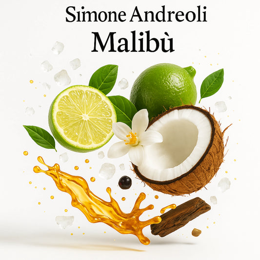 Duftkomposition von Malibù Party in the Bay – Limette, Kokosnuss, Zucker, Rum & Sandelholz für exotischen Unisexduft