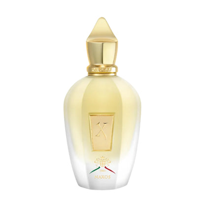 Xerjoff Naxos Eau de Parfum Flakon freigestellt auf weißem Hintergrund – süß-würziger Gourmand-Unisexduft mit Honig, Tabak, Vanille und Lavendel