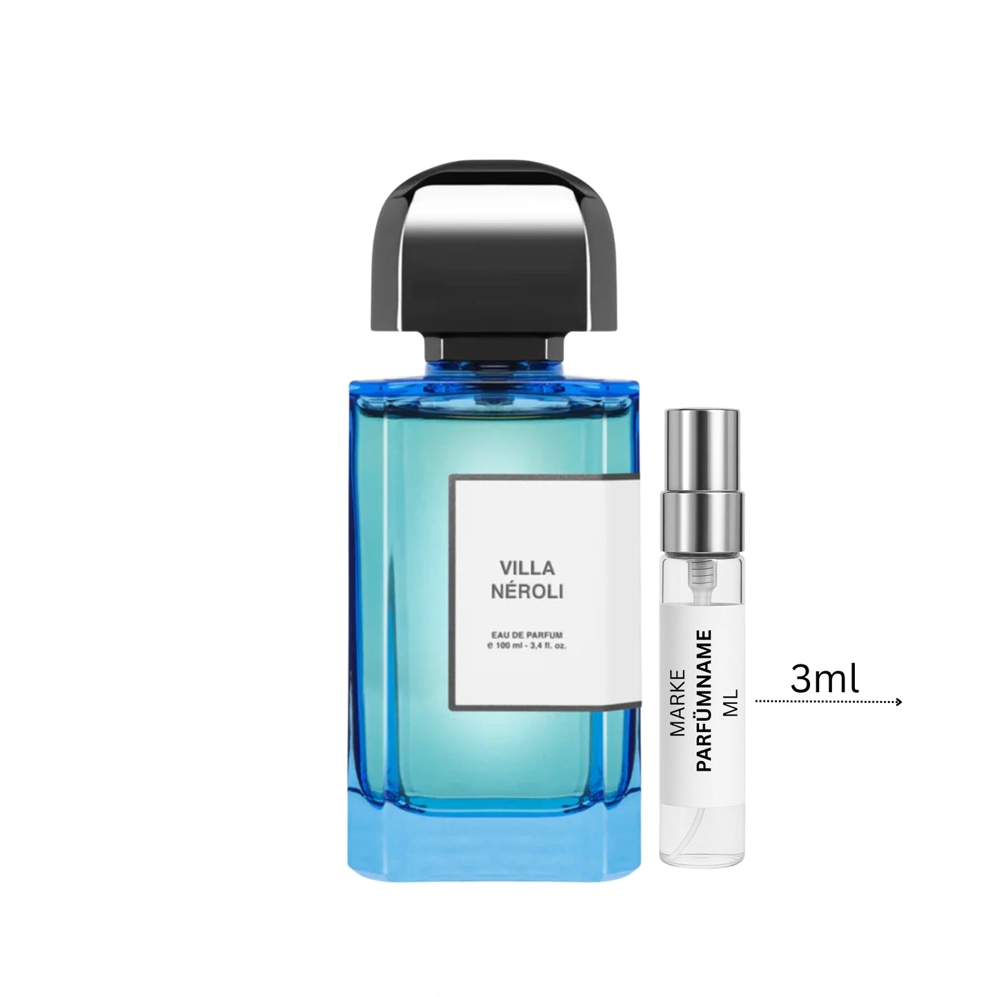 bdk Parfums Villa Néroli Duftprobe 3 ml, hochwertige Parfum-Abfüllung aus Glas, ideal zum Kennenlernen des zitrisch-floralen Unisexdufts